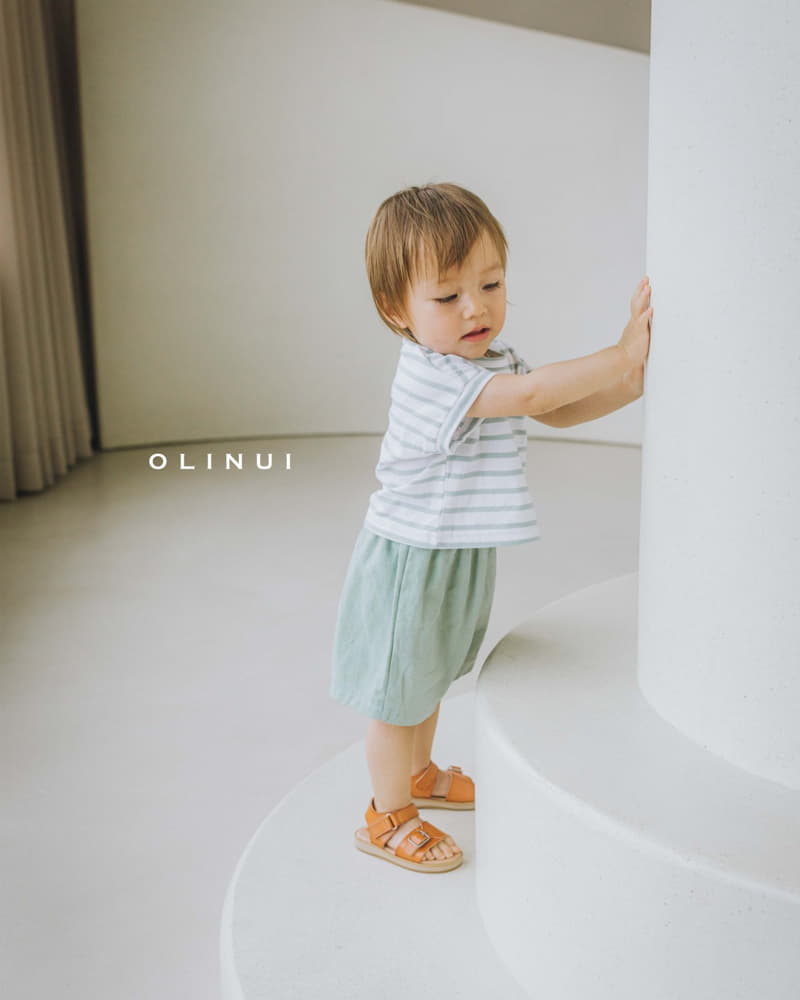 Olinui - Korean Baby Fashion - #babyfashion - Soft Linen Shorts - 2