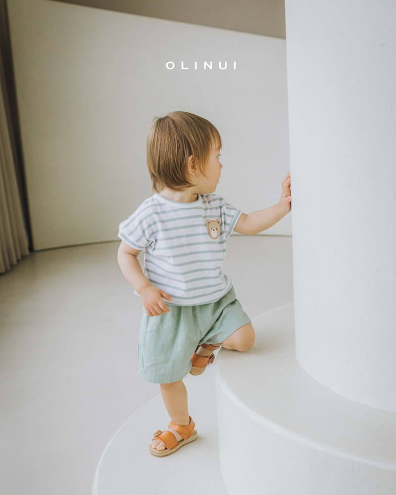 Olinui - Korean Baby Fashion - #babyfever - Soft Linen Shorts - 3