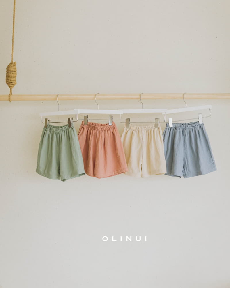 Olinui - Korean Baby Fashion - #babyoninstagram - Soft Linen Shorts - 6