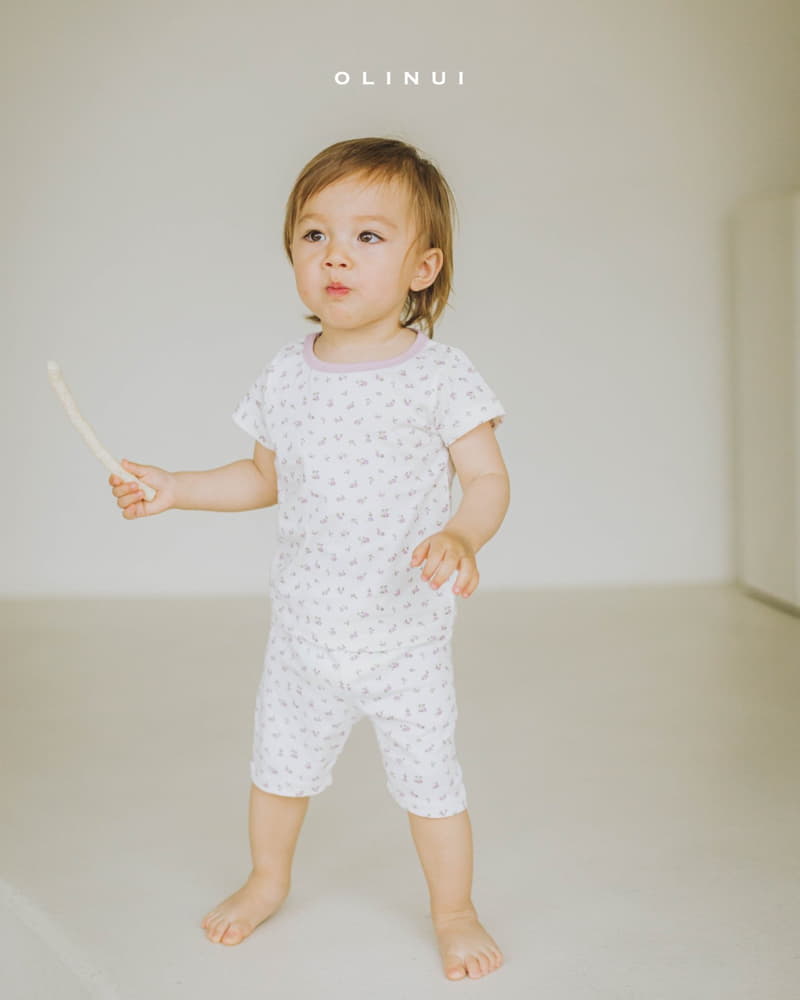 Olinui - Korean Baby Fashion - #babyoutfit - Flower Pop Corn Easywear - 2