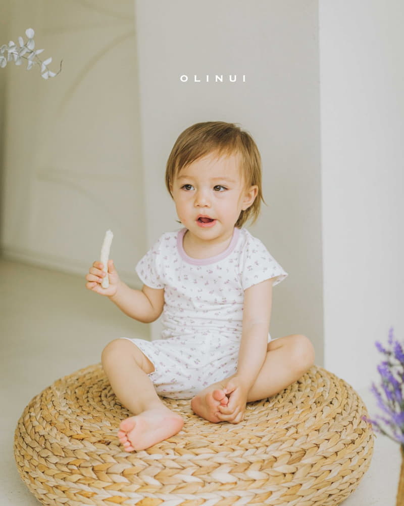 Olinui - Korean Baby Fashion - #onlinebabyshop - Flower Pop Corn Easywear - 5
