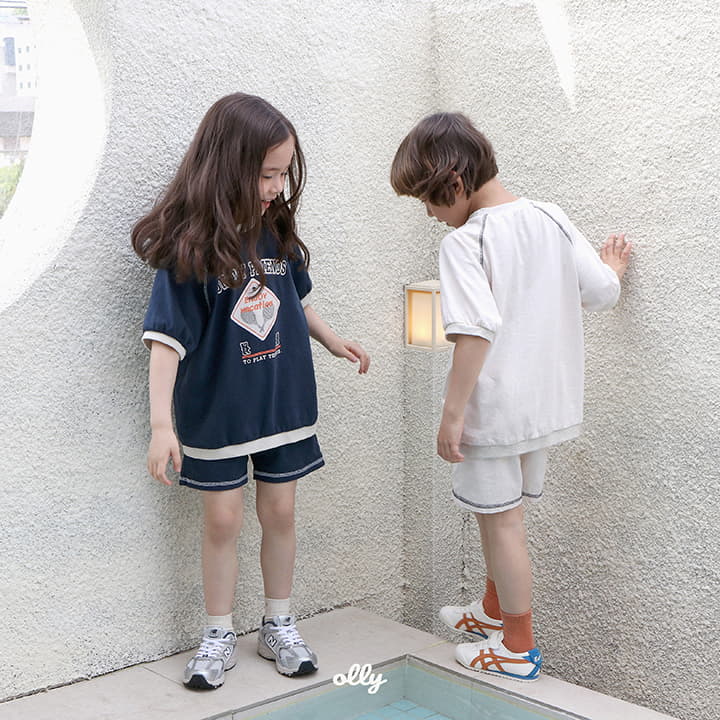 Ollymarket - Korean Children Fashion - #Kfashion4kids - Friends Top Bottom Set - 8