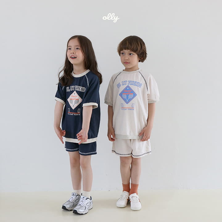 Ollymarket - Korean Children Fashion - #childrensboutique - Friends Top Bottom Set
