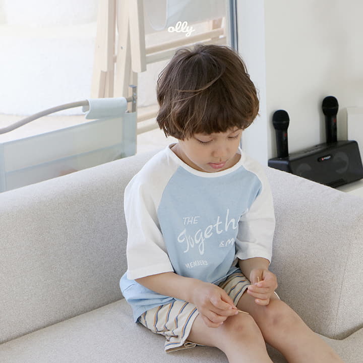 Ollymarket - Korean Children Fashion - #designkidswear - Together Raglan Tee - 11