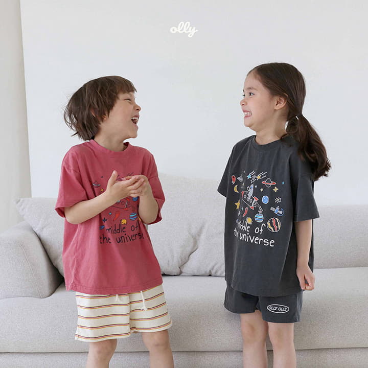 Ollymarket - Korean Children Fashion - #prettylittlegirls - Space Pigment Tee - 3