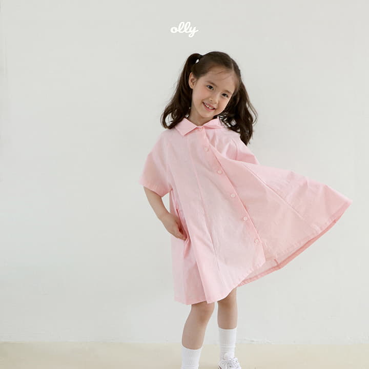 Ollymarket - Korean Children Fashion - #prettylittlegirls - Air Collar One-piece - 2