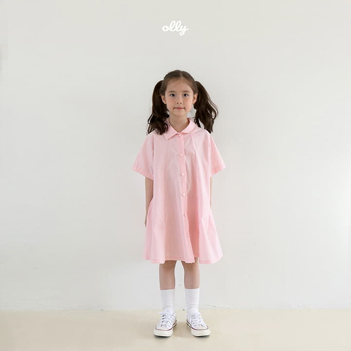 Ollymarket - Korean Children Fashion - #todddlerfashion - Air Collar One-piece - 3