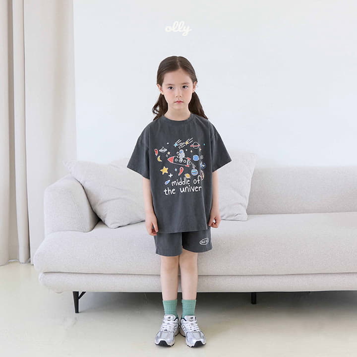 Ollymarket - Korean Children Fashion - #toddlerclothing - Space Pigment Tee - 5