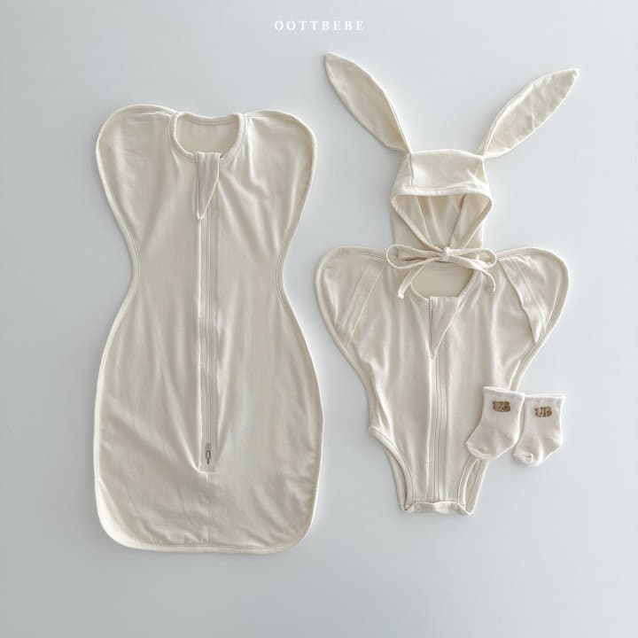 Oott Bebe - Korean Baby Fashion - #babyboutiqueclothing - Dream Modal Wrapper Bodysuit - 8