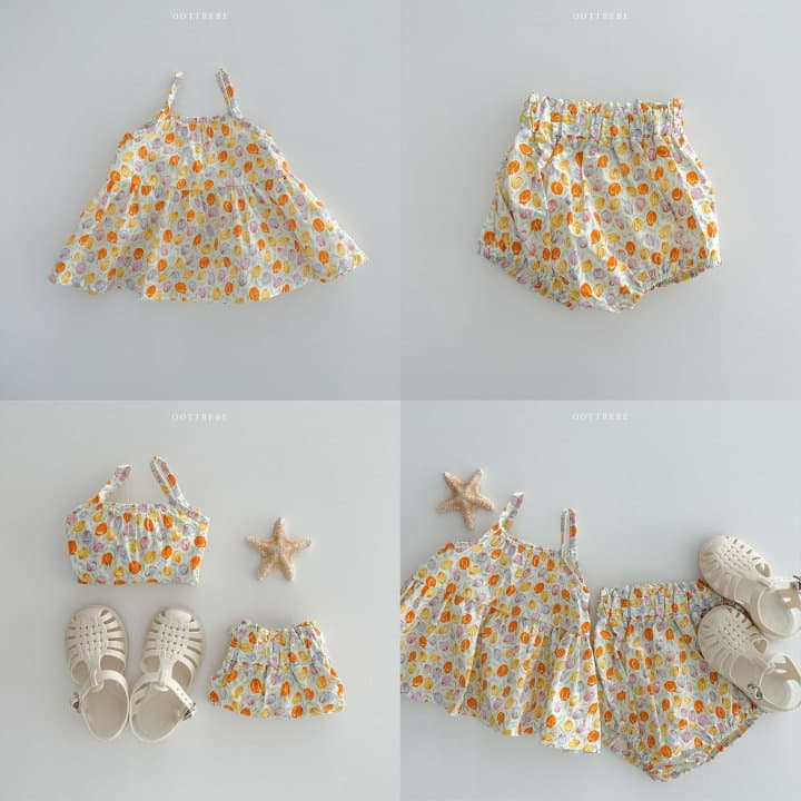 Oott Bebe - Korean Baby Fashion - #babyboutiqueclothing - Garden Sleeveless Bodysuit Bloomer Set - 9