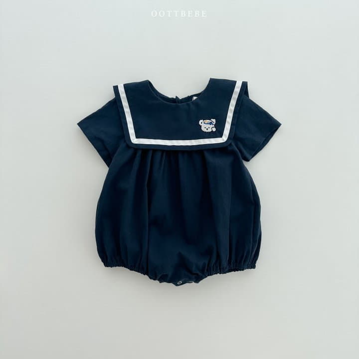 Oott Bebe - Korean Baby Fashion - #babyclothing - Marnie Bear Bodysuit - 2