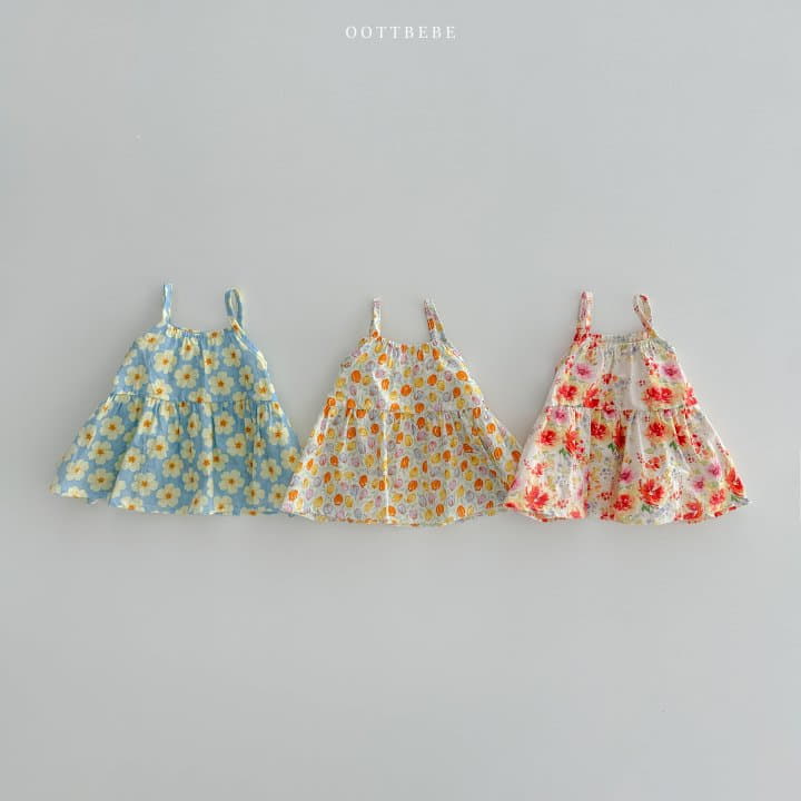 Oott Bebe - Korean Baby Fashion - #babyclothing - Garden Sleeveless Bodysuit Bloomer Set - 10