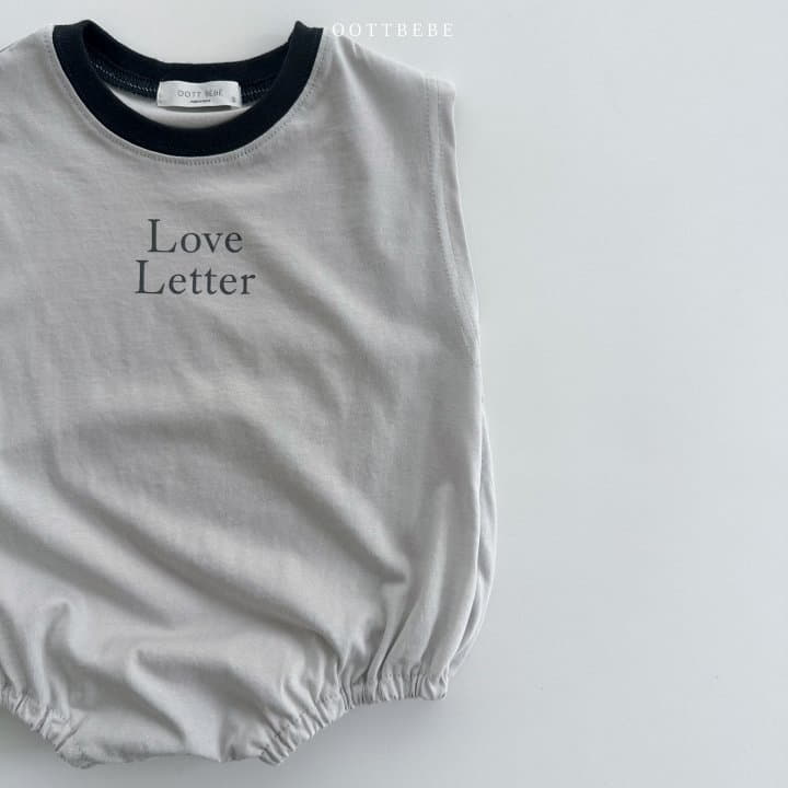 Oott Bebe - Korean Baby Fashion - #babyfashion - Love Letter Bodysuit - 9