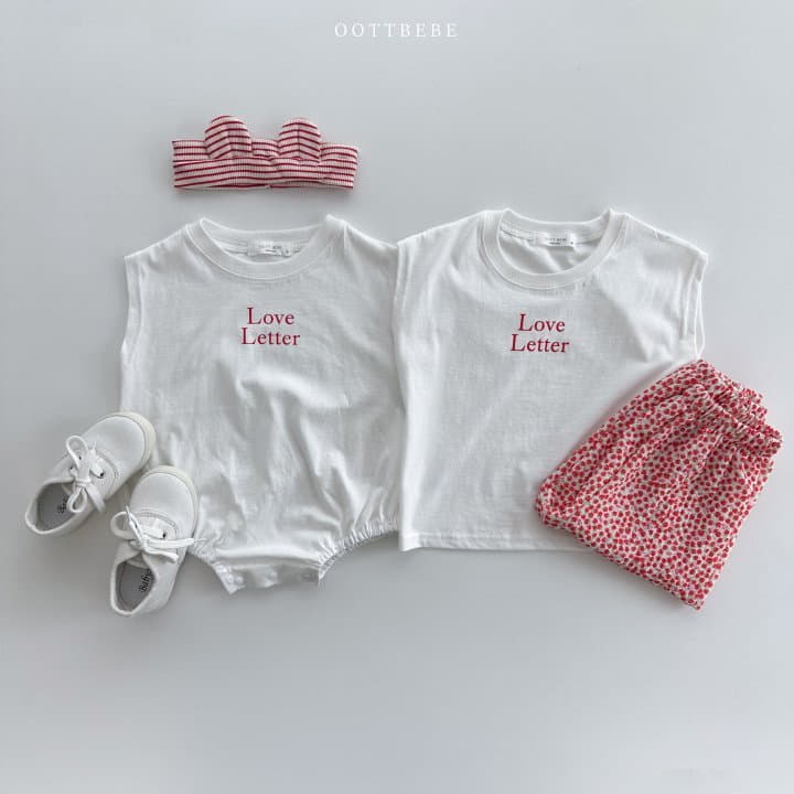 Oott Bebe - Korean Baby Fashion - #babylifestyle - Love Letter Bodysuit - 12