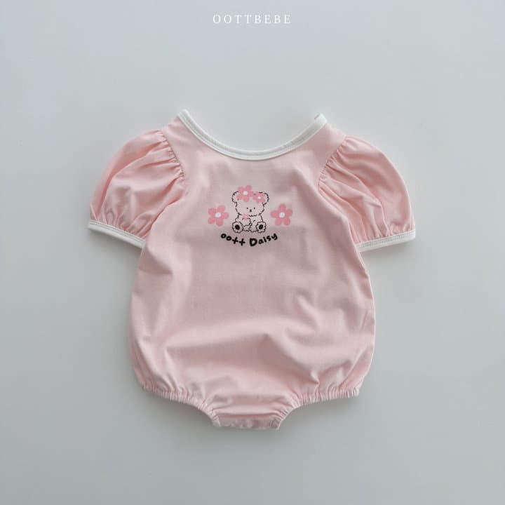 Oott Bebe - Korean Baby Fashion - #babylifestyle - Daisy Puff Bodysuit - 3