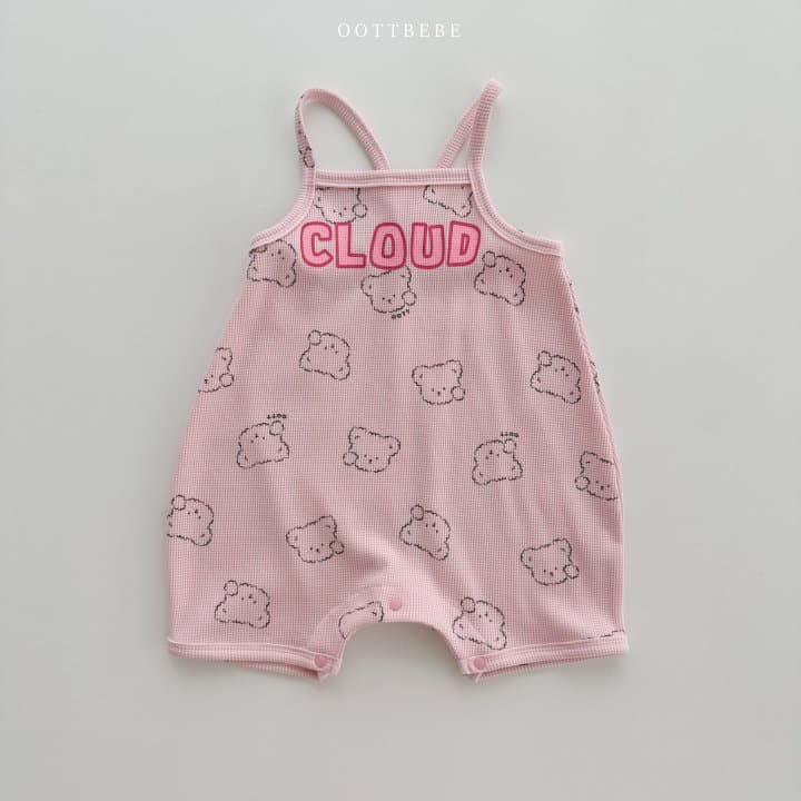 Oott Bebe - Korean Baby Fashion - #babyootd - Cloud Waffle Bodysuit - 2
