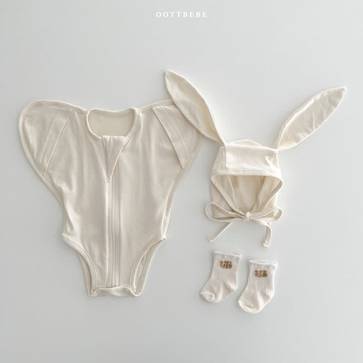 Oott Bebe - Korean Baby Fashion - #babyoutfit - Dream Modal Wrapper Bodysuit