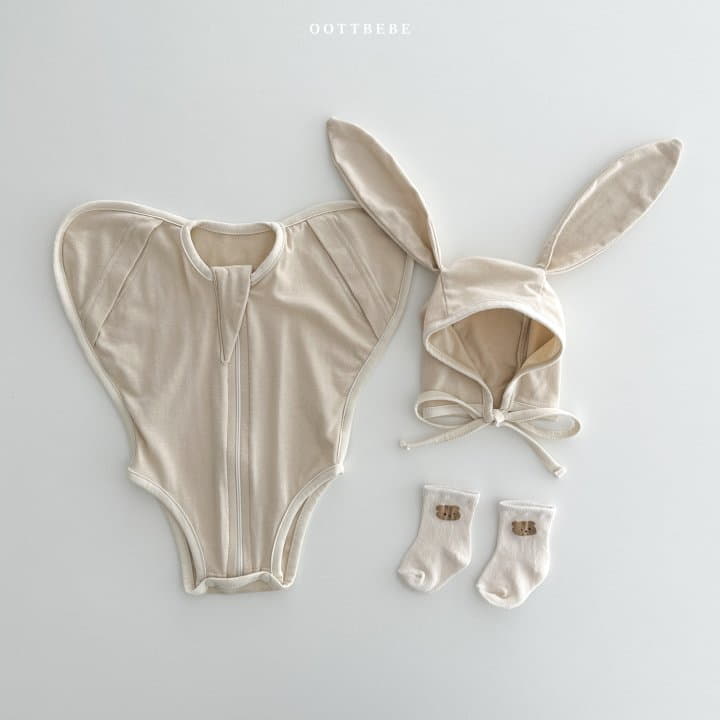 Oott Bebe - Korean Baby Fashion - #babyoutfit - Dream Modal Wrapper Bodysuit - 2
