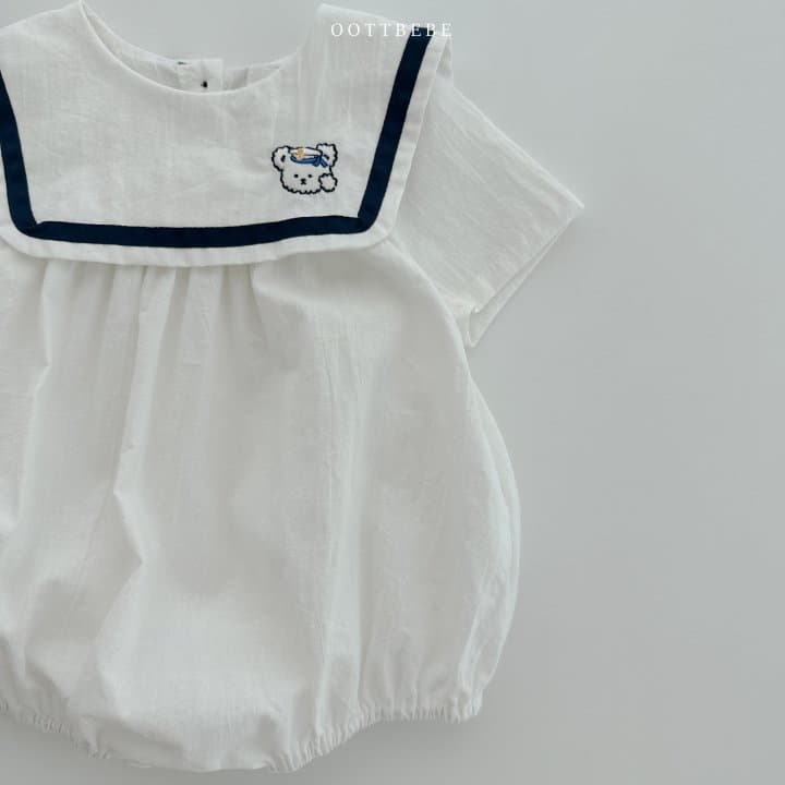 Oott Bebe - Korean Baby Fashion - #babyoutfit - Marnie Bear Bodysuit - 10