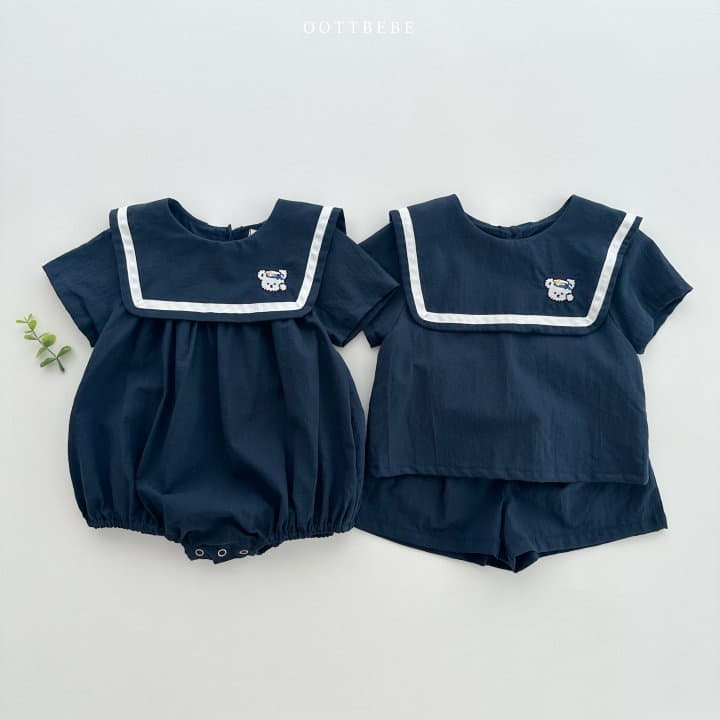 Oott Bebe - Korean Baby Fashion - #babyoutfit - Marnie Bear Bodysuit - 9