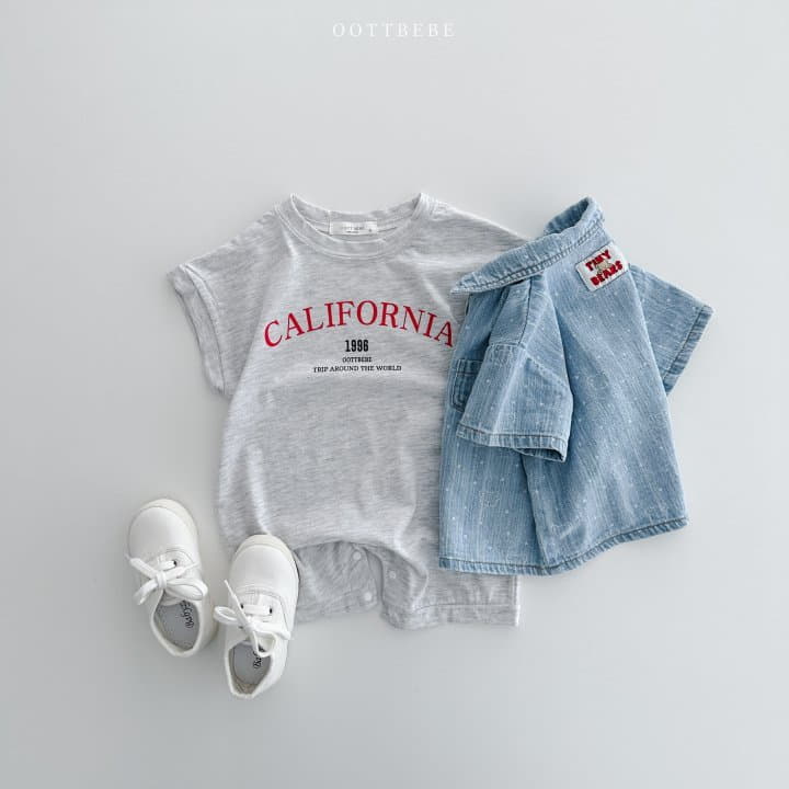 Oott Bebe - Korean Baby Fashion - #babyoutfit - California Shorts Bodysuit - 5