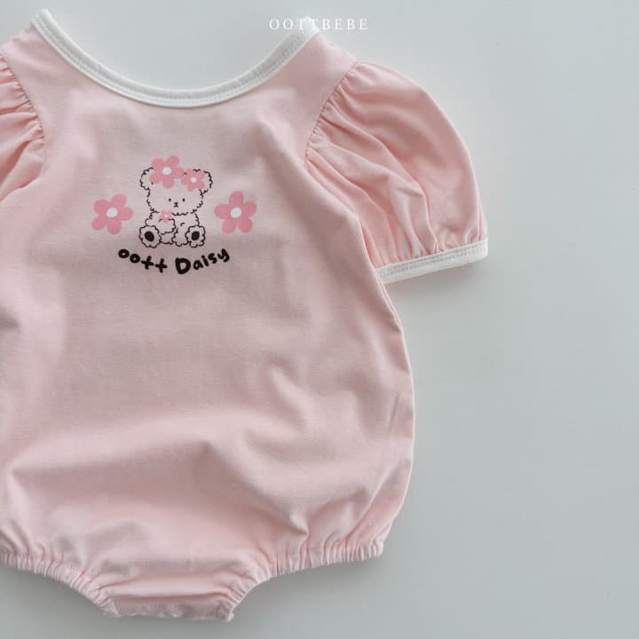 Oott Bebe - Korean Baby Fashion - #babyoutfit - Daisy Puff Bodysuit - 6