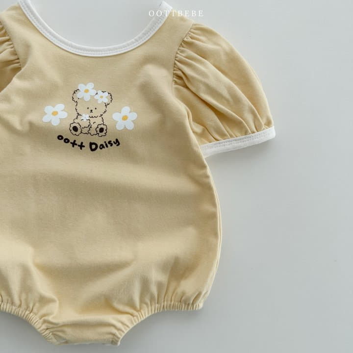 Oott Bebe - Korean Baby Fashion - #babyoutfit - Daisy Puff Bodysuit - 7