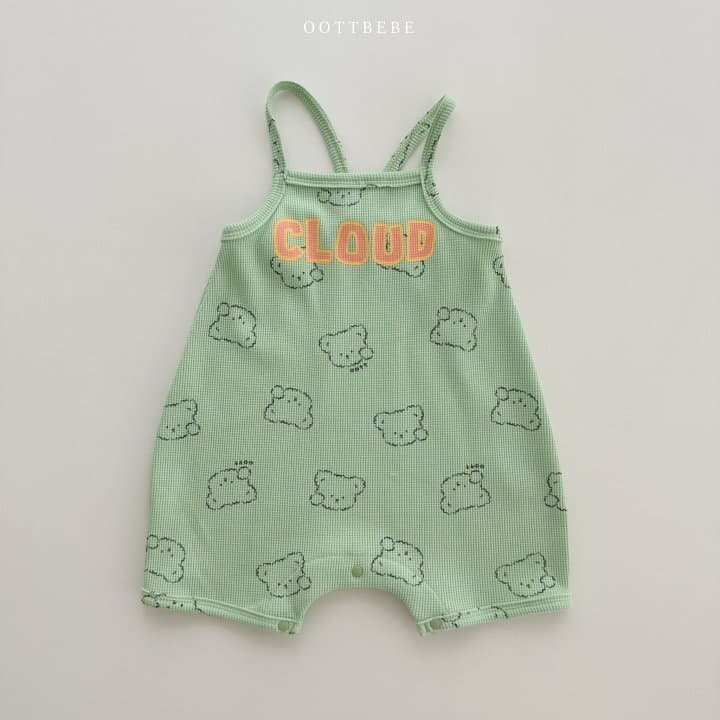 Oott Bebe - Korean Baby Fashion - #babyoutfit - Cloud Waffle Bodysuit - 3