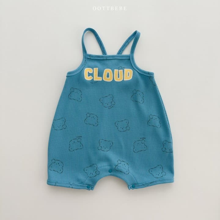 Oott Bebe - Korean Baby Fashion - #babyoutfit - Cloud Waffle Bodysuit - 4