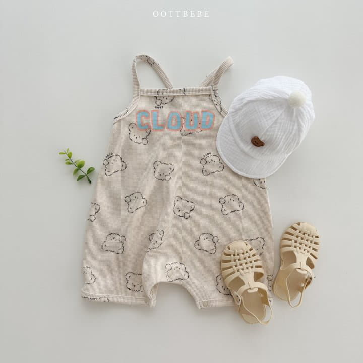 Oott Bebe - Korean Baby Fashion - #onlinebabyboutique - Cloud Waffle Bodysuit - 6