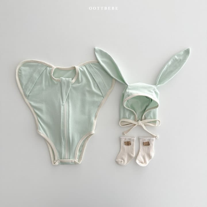 Oott Bebe - Korean Baby Fashion - #onlinebabyshop - Dream Modal Wrapper Bodysuit - 5