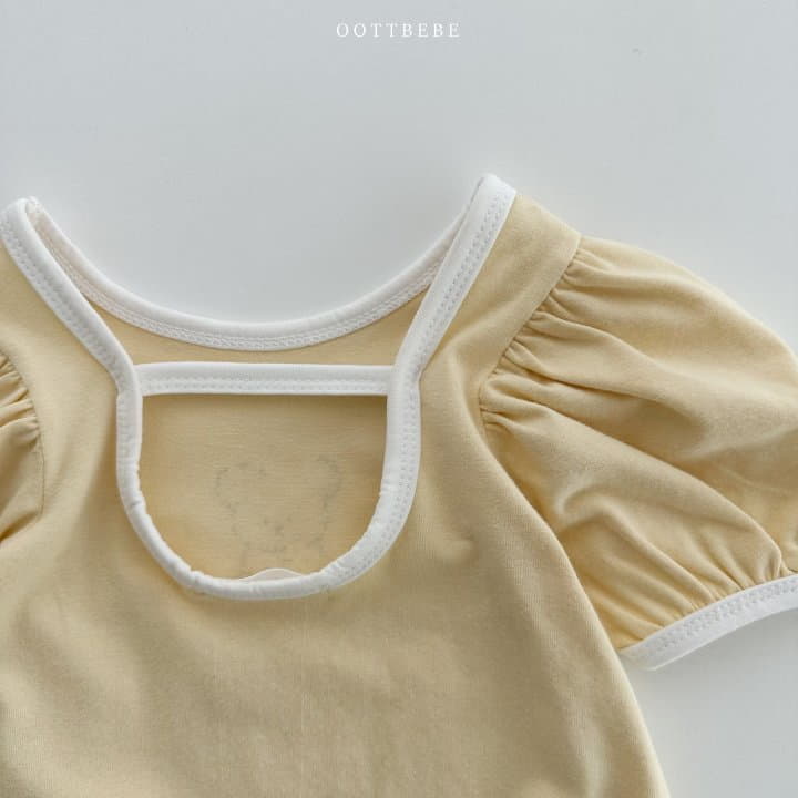 Oott Bebe - Korean Baby Fashion - #smilingbaby - Daisy Puff Bodysuit - 11