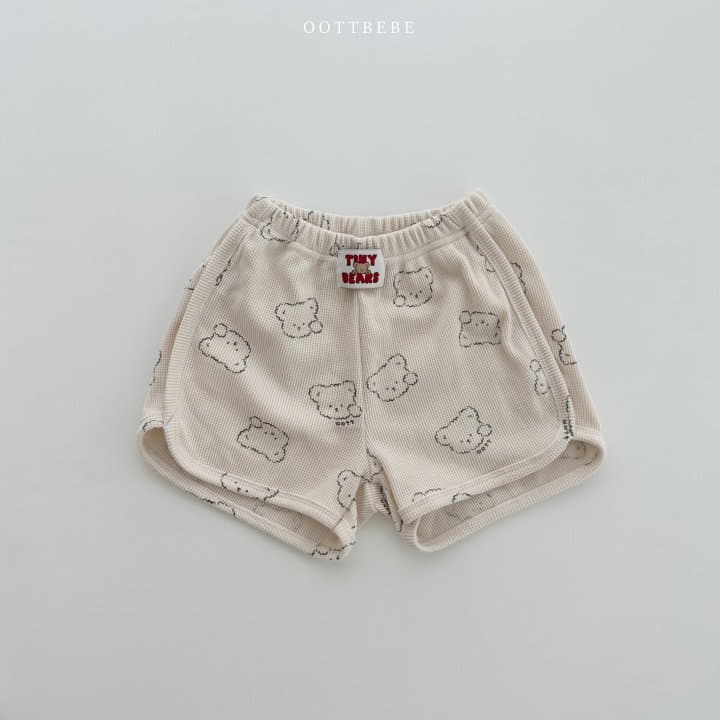 Oott Bebe - Korean Children Fashion - #Kfashion4kids - Cloud Waffle Shorts