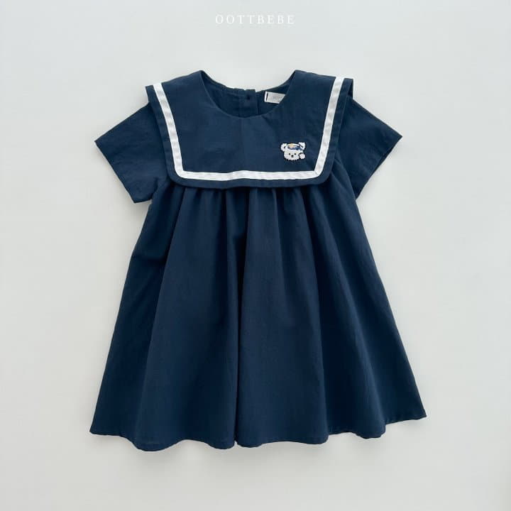 Oott Bebe - Korean Children Fashion - #childofig - Marine Bear One-piece - 2