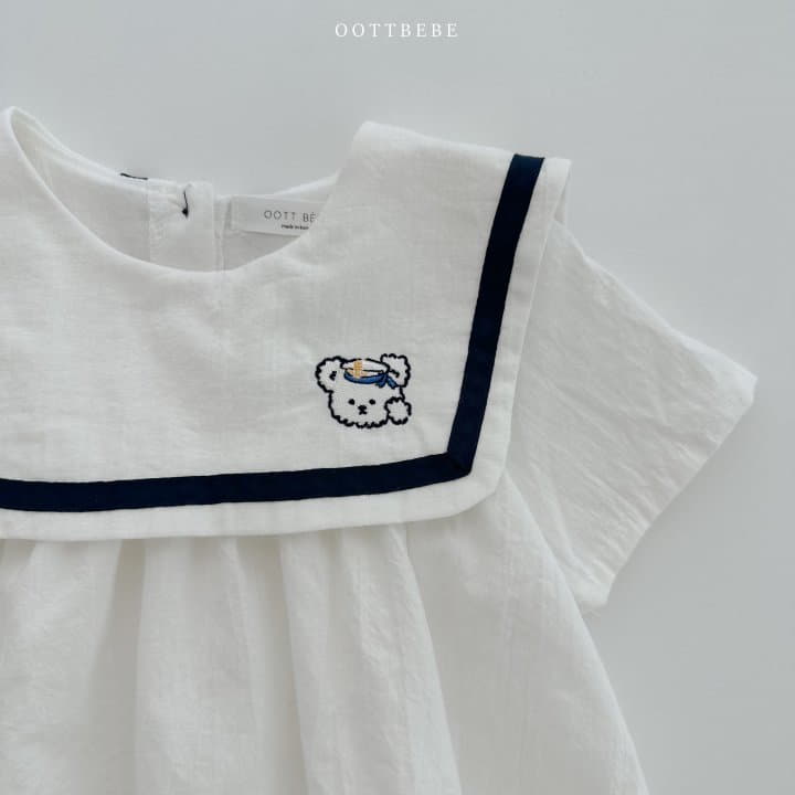 Oott Bebe - Korean Children Fashion - #childrensboutique - Marine Bear One-piece - 3