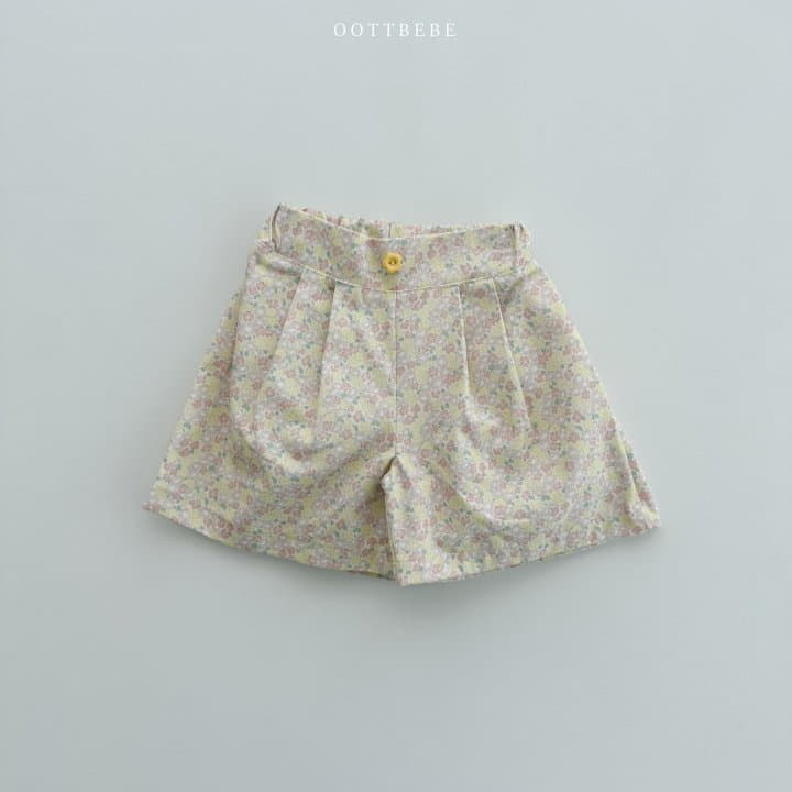 Oott Bebe - Korean Children Fashion - #childrensboutique - Flower Pintuck Shorts
