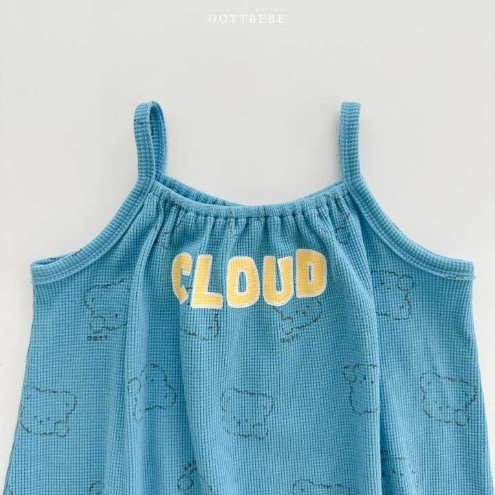 Oott Bebe - Korean Children Fashion - #childrensboutique - Cloud Waffle One-piece - 12