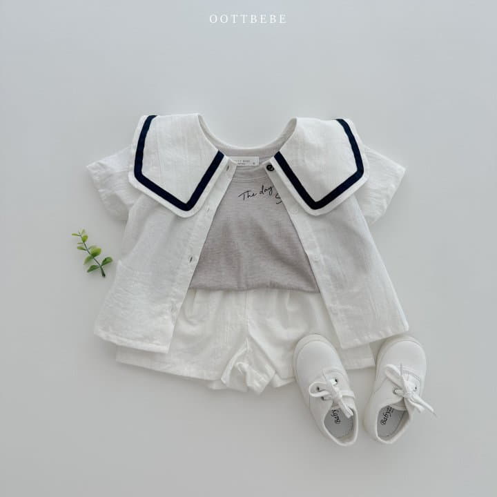Oott Bebe - Korean Children Fashion - #designkidswear - Marine Bear Blouse - 5