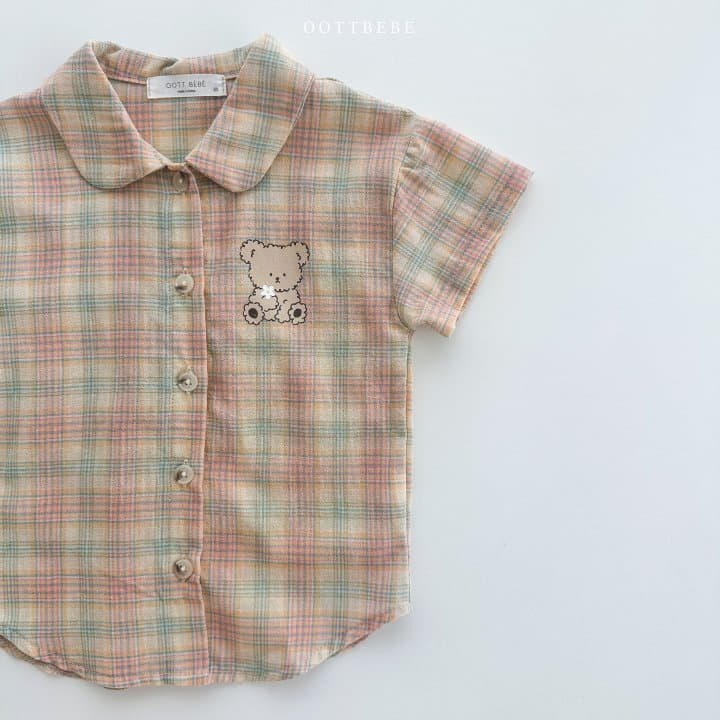 Oott Bebe - Korean Children Fashion - #discoveringself - Coou Check Shirt - 8