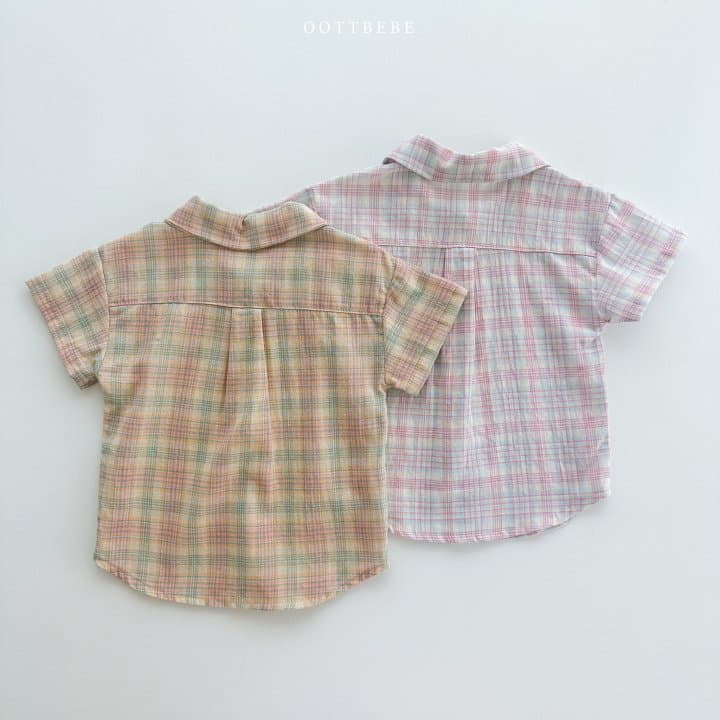 Oott Bebe - Korean Children Fashion - #fashionkids - Coou Check Shirt - 9