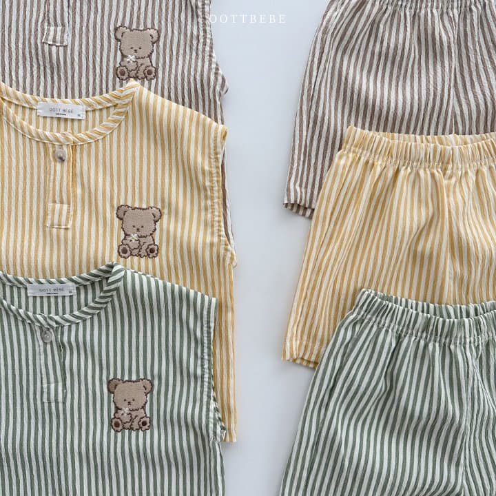 Oott Bebe - Korean Children Fashion - #kidsshorts - Jijimi Oott Top Bottom Set - 4