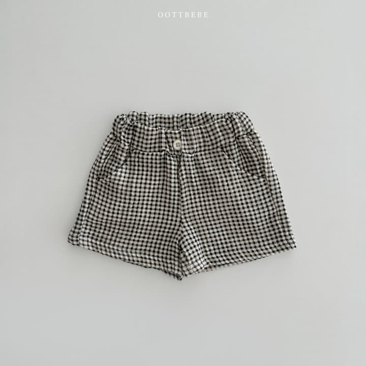 Oott Bebe - Korean Children Fashion - #kidsstore - M Check Shorts - 5