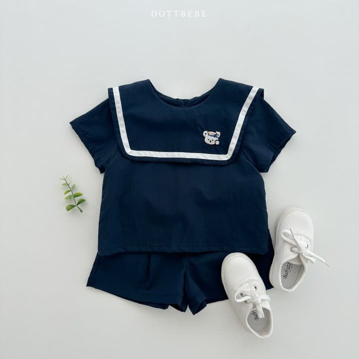 Oott Bebe - Korean Children Fashion - #littlefashionista - Marine Bear Blouse - 12