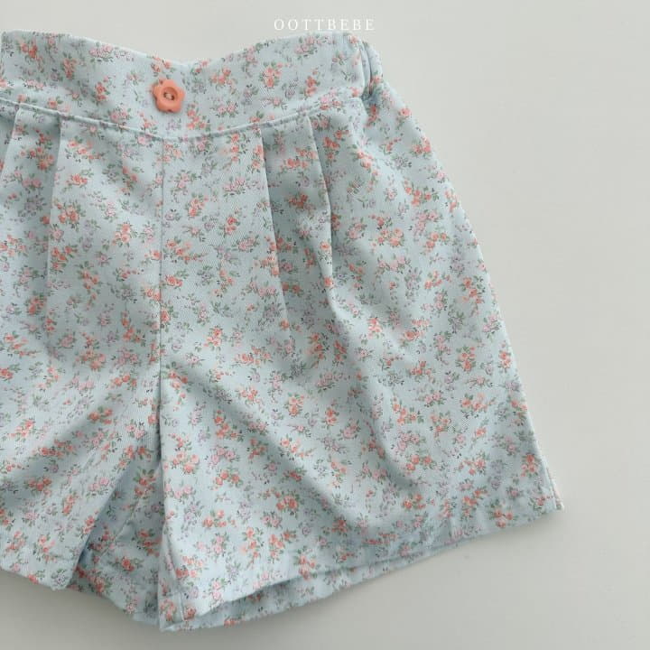 Oott Bebe - Korean Children Fashion - #littlefashionista - Flower Pintuck Shorts - 9
