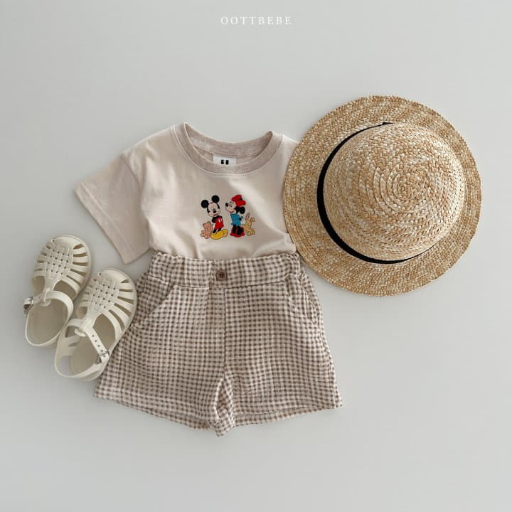 Oott Bebe - Korean Children Fashion - #littlefashionista - M Check Shorts - 8