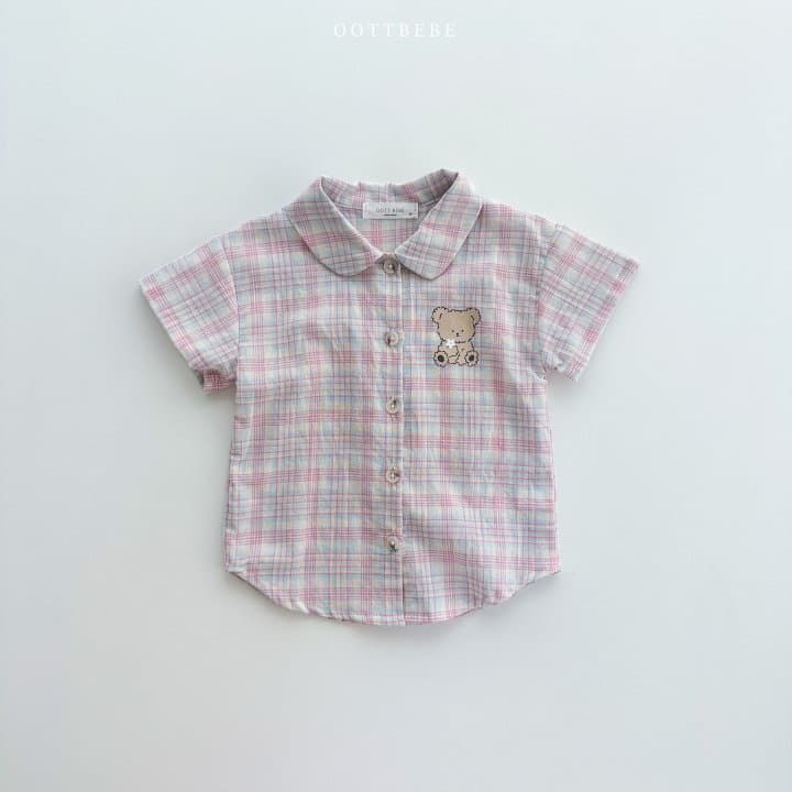 Oott Bebe - Korean Children Fashion - #prettylittlegirls - Coou Check Shirt