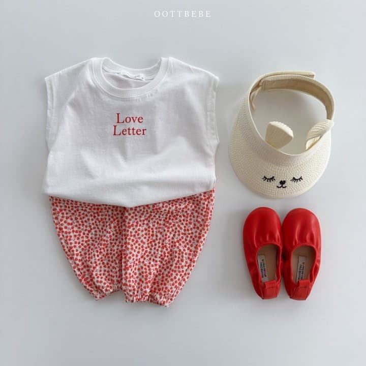 Oott Bebe - Korean Children Fashion - #prettylittlegirls - Love Letter Sleeveless - 3