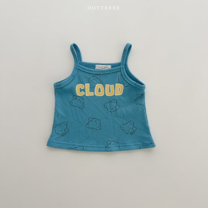Oott Bebe - Korean Children Fashion - #minifashionista - Cloud Waffle String Sleeveless - 4