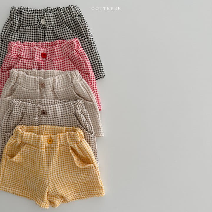 Oott Bebe - Korean Children Fashion - #prettylittlegirls - M Check Shorts - 11