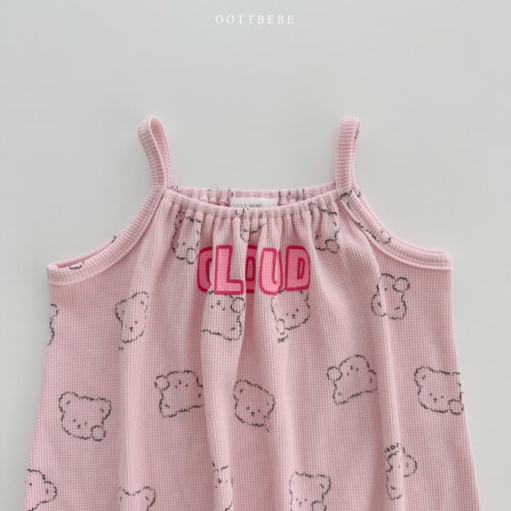Oott Bebe - Korean Children Fashion - #stylishchildhood - Cloud Waffle One-piece - 10